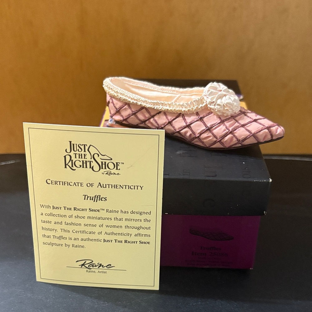 Just The Right Shoe Pink Quilted Flat - Picture 2 of 5
